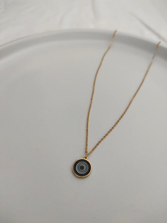 Black eye necklace