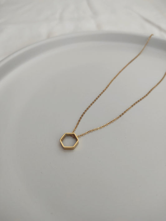 Hexagon necklace